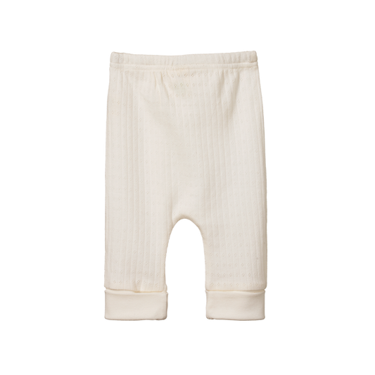 Pointelle Drawstring Pants Natural