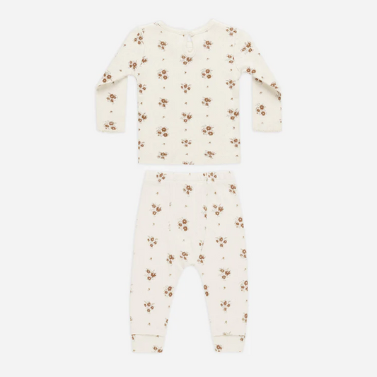 Pointelle Long Sleeve Tee + Legging Autumn Flora