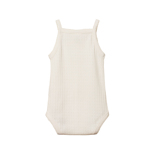 Pointelle Camisole Bodysuit Natural