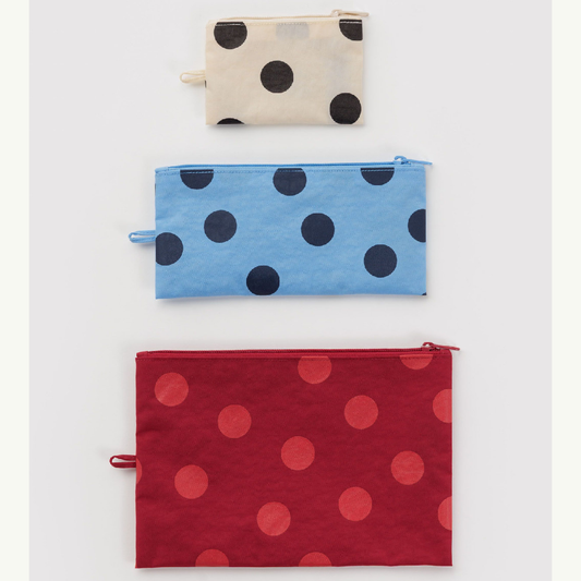 Flat Pouch Set Polka Dot Mix
