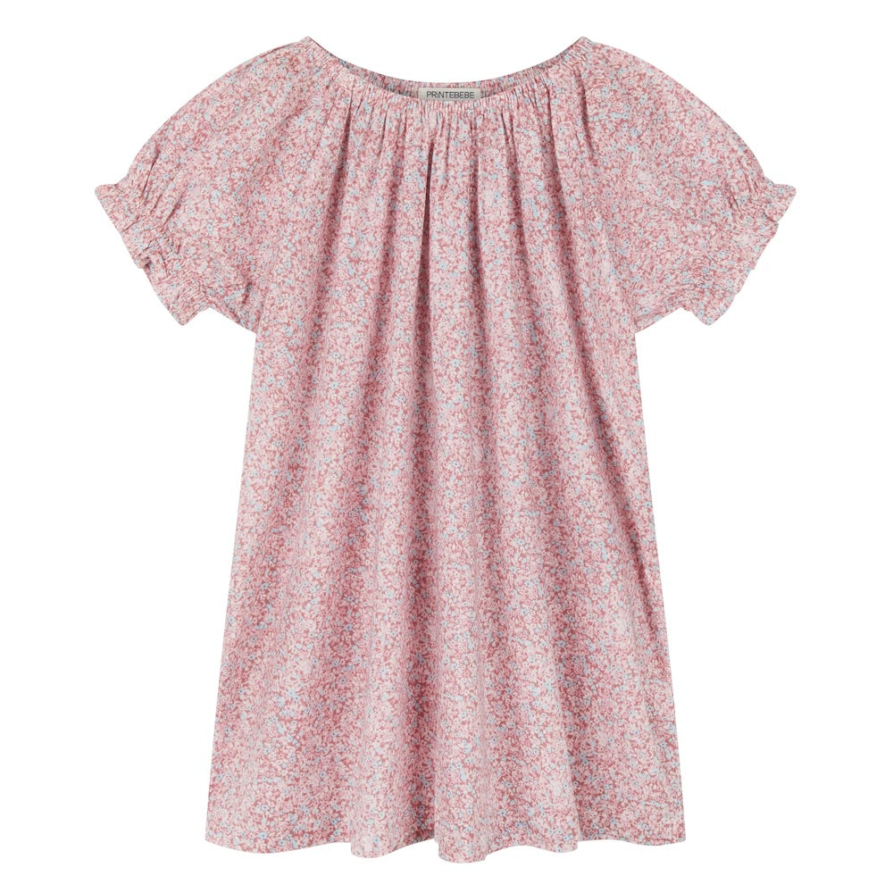 Bubble Smock in Rosewater Mini Flower
