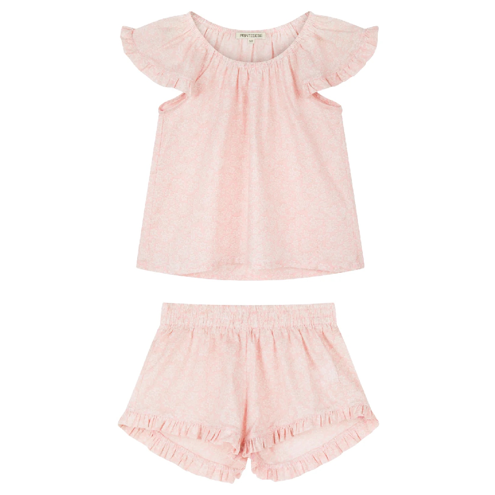 Pyjama Set Petal Pink Field Flower