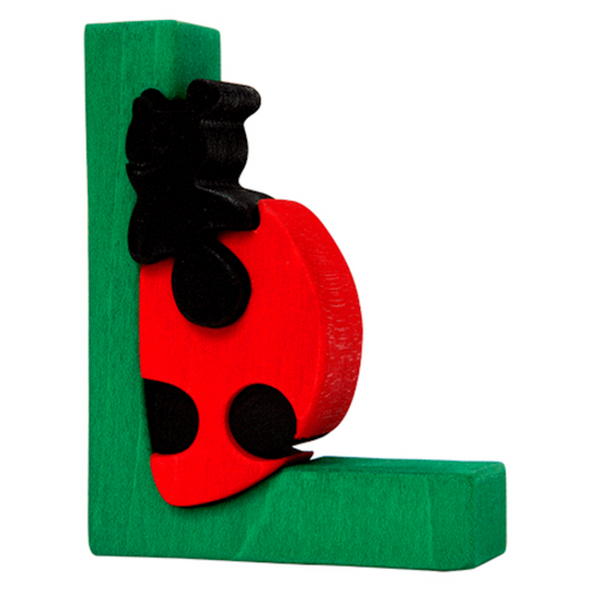 Wooden Puzzle L - Ladybird