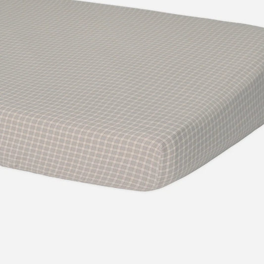 Woven Cot Sheet Blue Gingham
