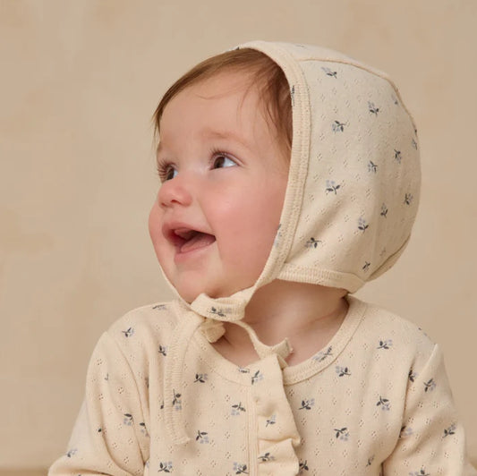 Baby Bonnet Blue Ditsy