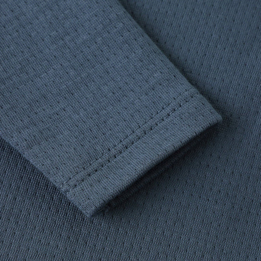 Pointelle Wrap Footie Ocean