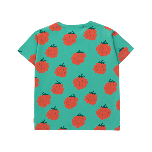 Raspberries Tee Emerald