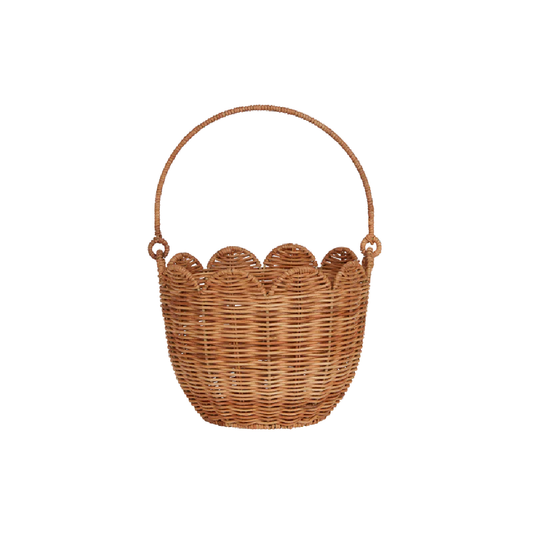 Rattan Tulip Carry Basket Natural
