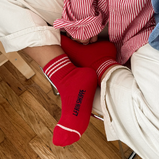 Boyfriend Socks Red