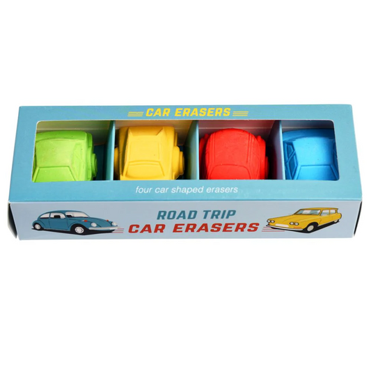 Road Trip Car Erasers Set Of 4