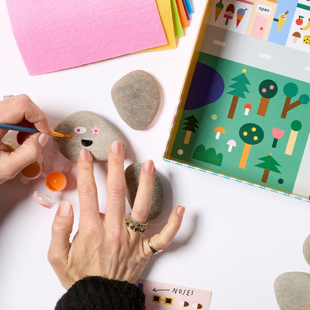 Kids Rock Painting Kit Cool Faces