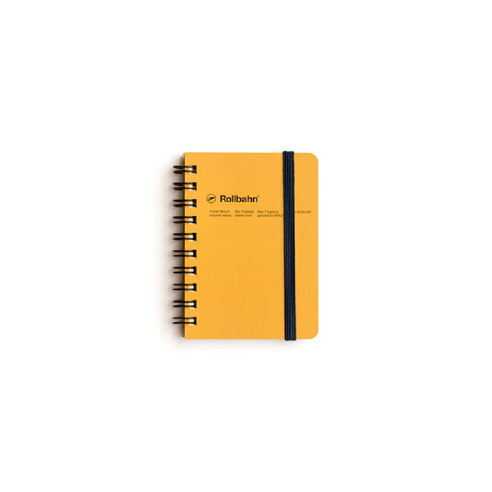 Rollbahn Spiral Bound Notebook Grid Mini Yellow Bill's Store