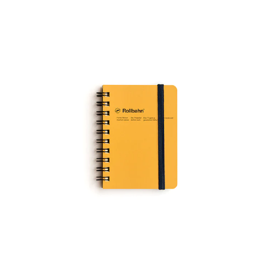 Rollbahn Spiral Bound Notebook Grid Mini Yellow