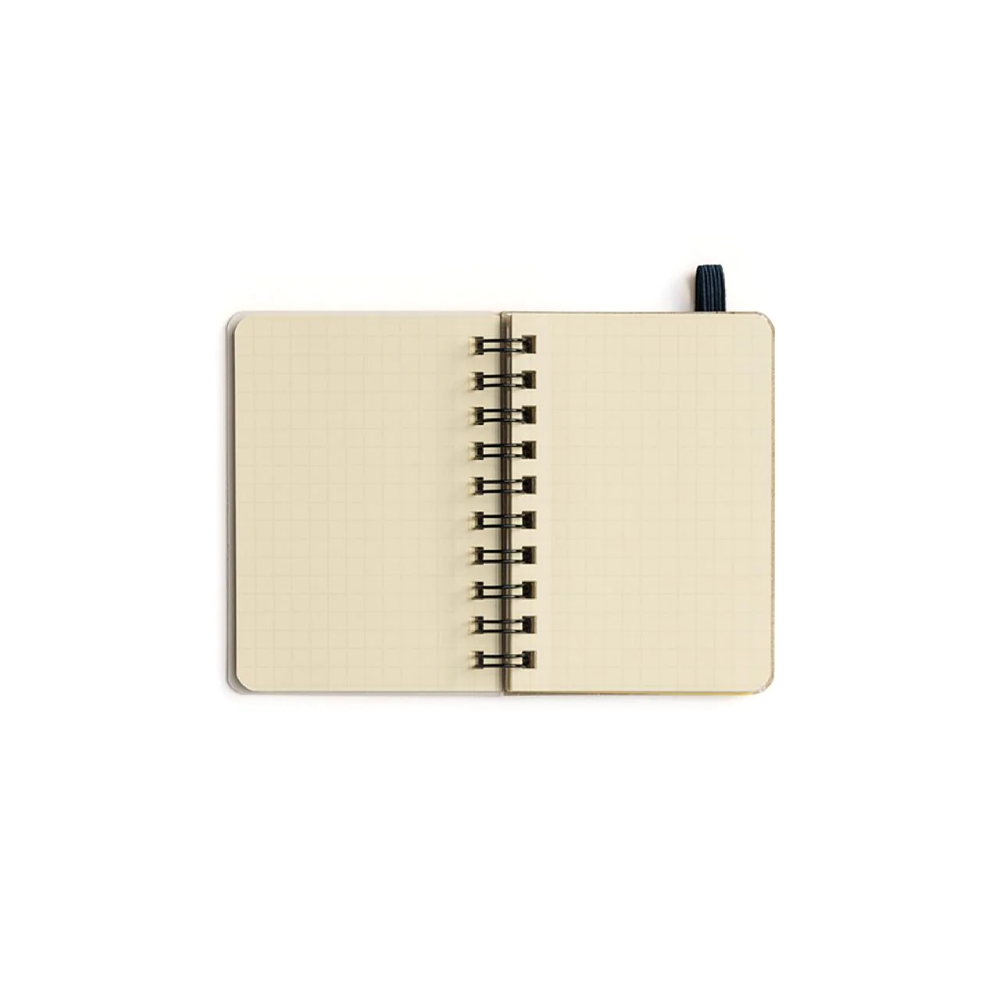 Rollbahn Spiral Bound Notebook Grid Mini Yellow Bill's Store