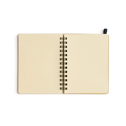 Rollbahn Spiral Bound Grid Notebook Medium Olive