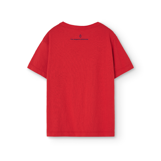 Rooster Kids T-Shirt Red