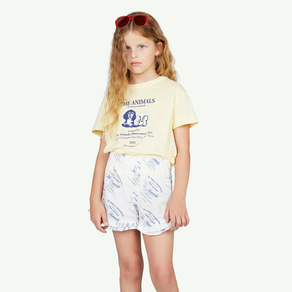 Rooster Kids T-Shirt Soft Yellow