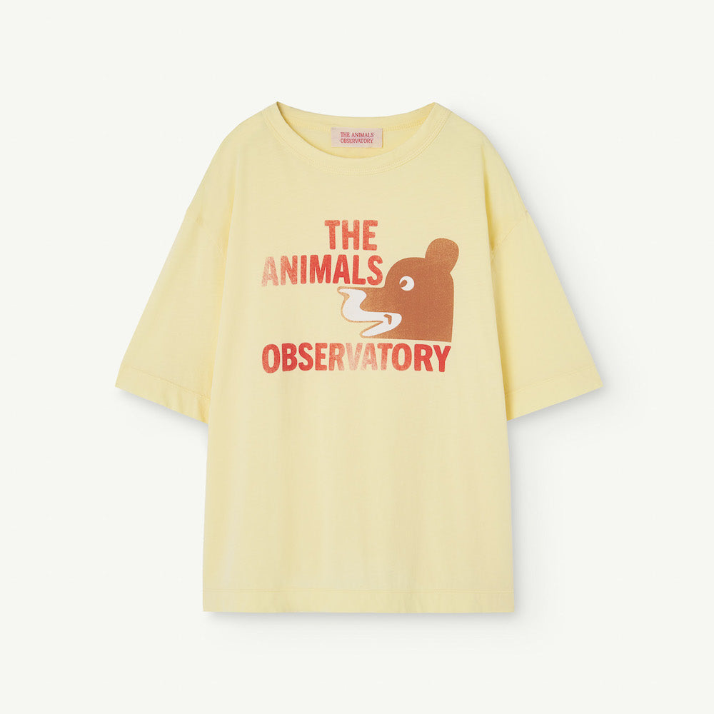 Rooster Oversize Kids T-Shirt Soft Yellow