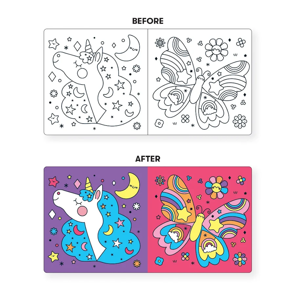 Unicorn Dreams Color Magic Bath Book