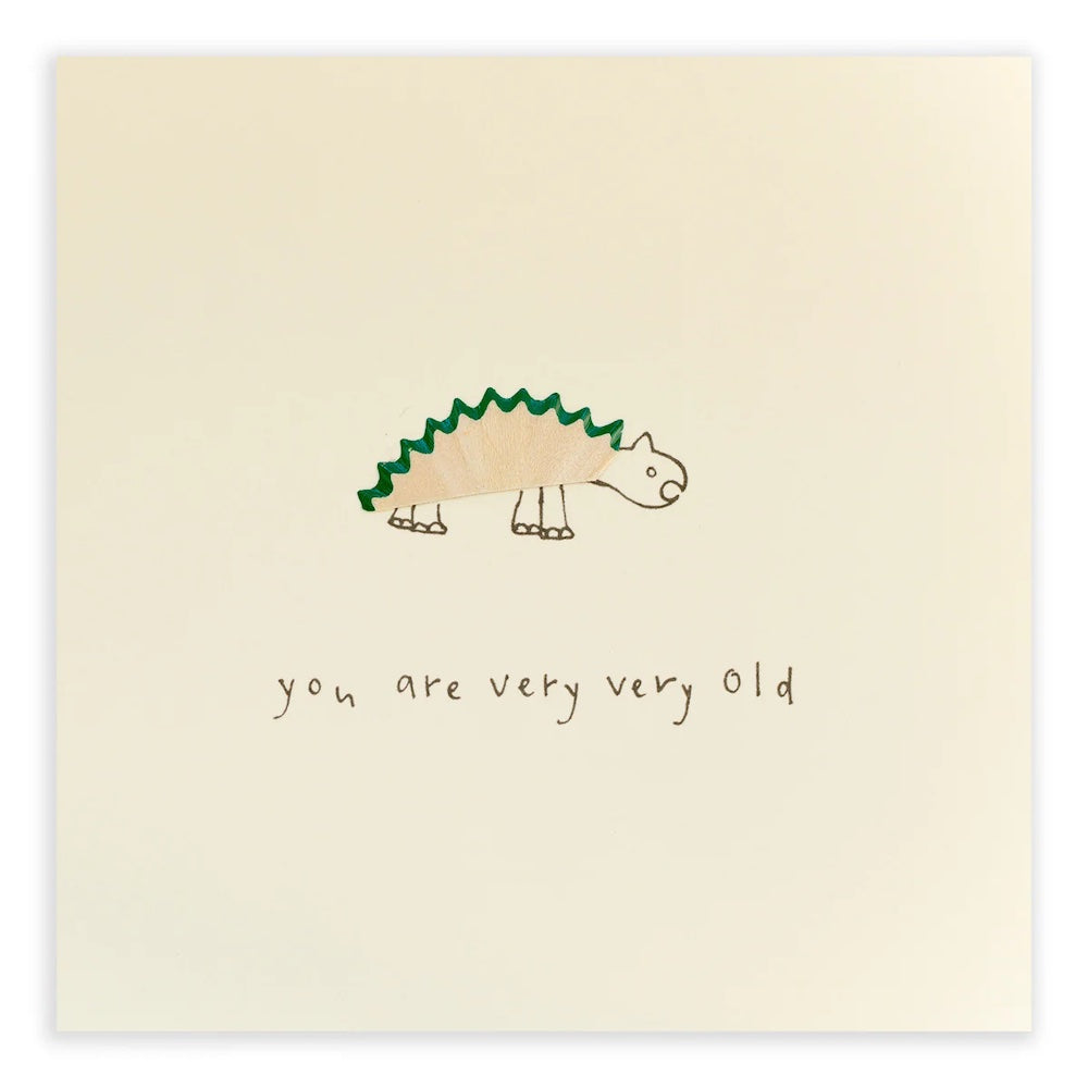 You Are Very Very Old Pencil Shavings Greeting Card