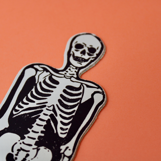 Skeleton Bookmark Cream