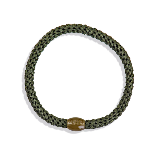 Slim Bottle Green Hair Tie