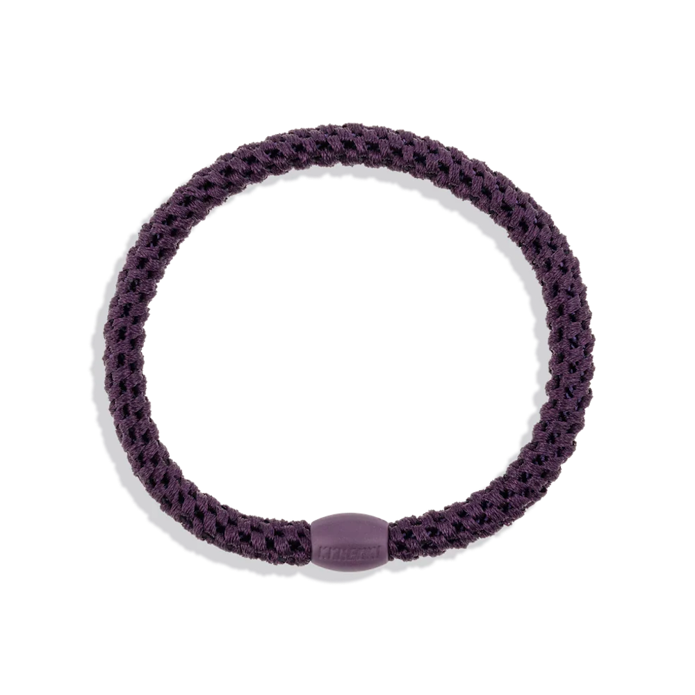 Slim Dark Purple Hair Tie