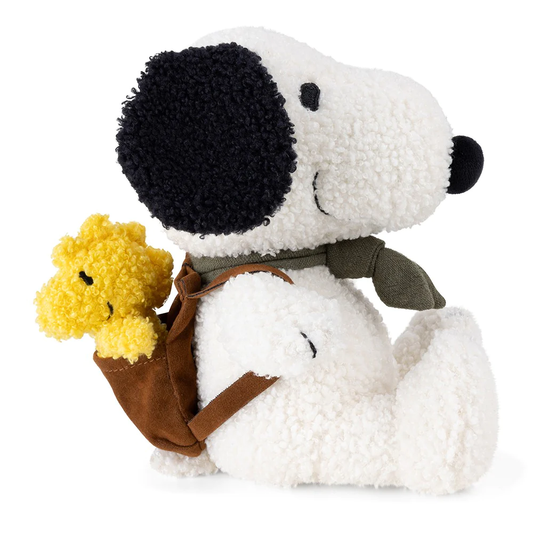 Snoopy With Woodstock In Backpack