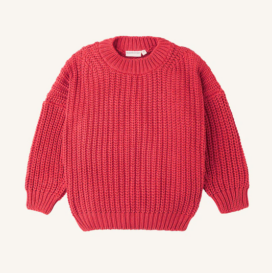 Chunky Pullover Red