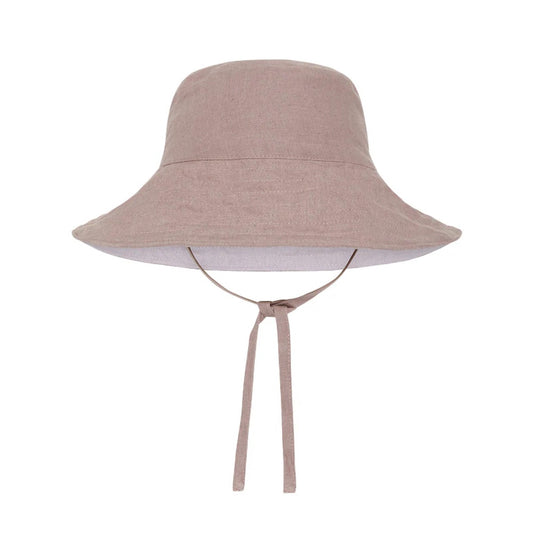 Baby Sun Hat with Ties Lilac