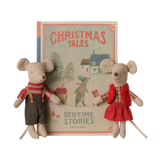 Christmas Twin Mice in Book