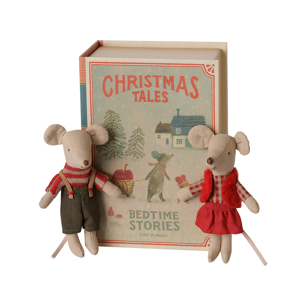 Christmas Twin Mice in Book