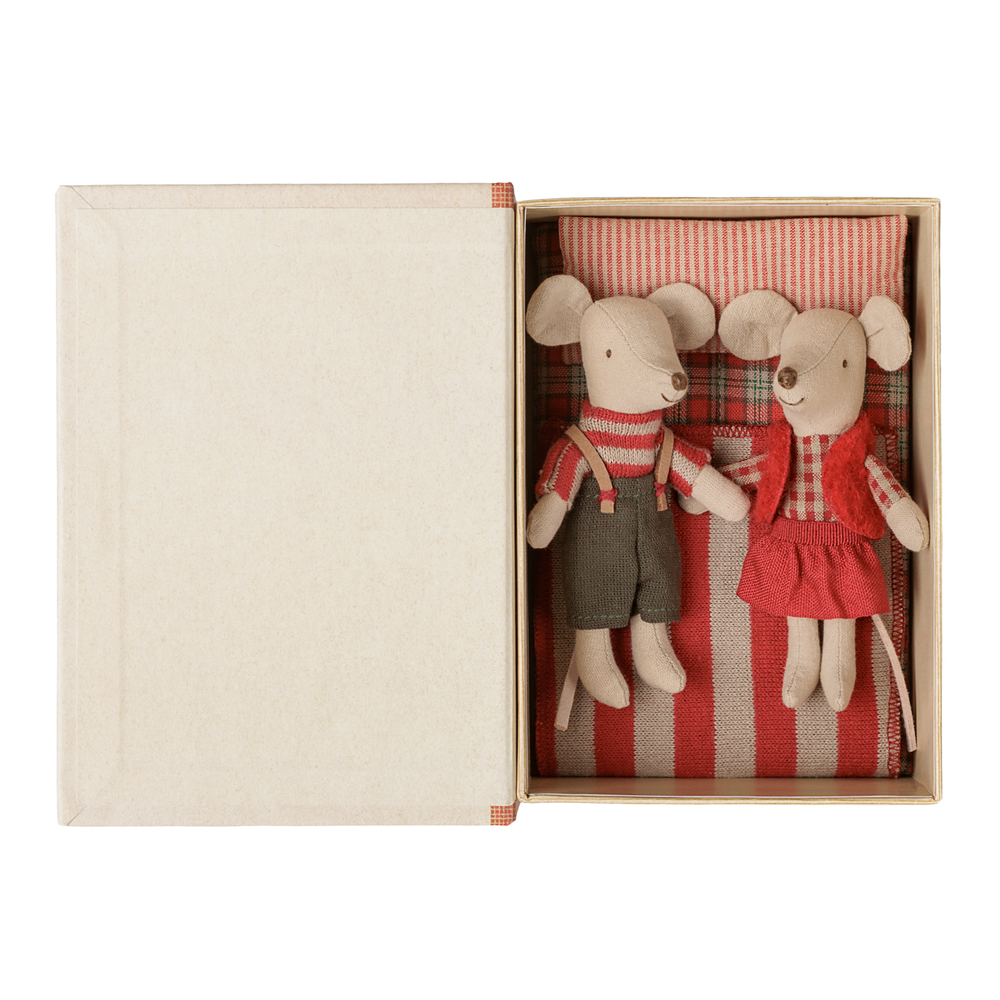 Christmas Twin Mice in Book