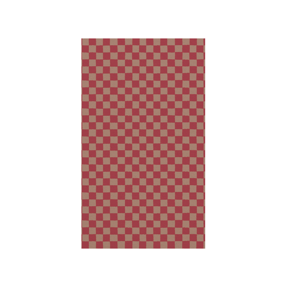 Gift Wrap 10m Checker Powder-Red - In Store Pick Up Only