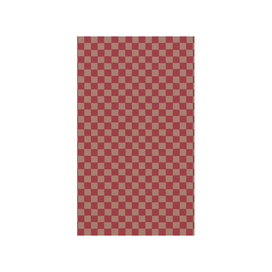 Gift Wrap 10m Checker Powder-Red - In Store Pick Up Only