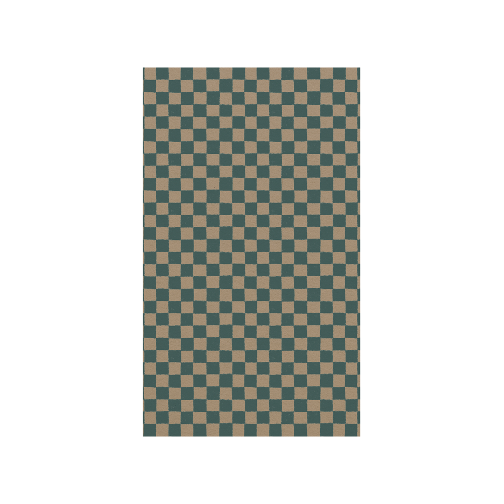 Gift Wrap 10m Checker Petrol - In Store Pick Up Only