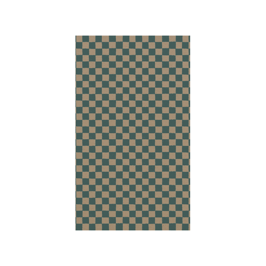 Gift Wrap 10m Checker Petrol - In Store Pick Up Only