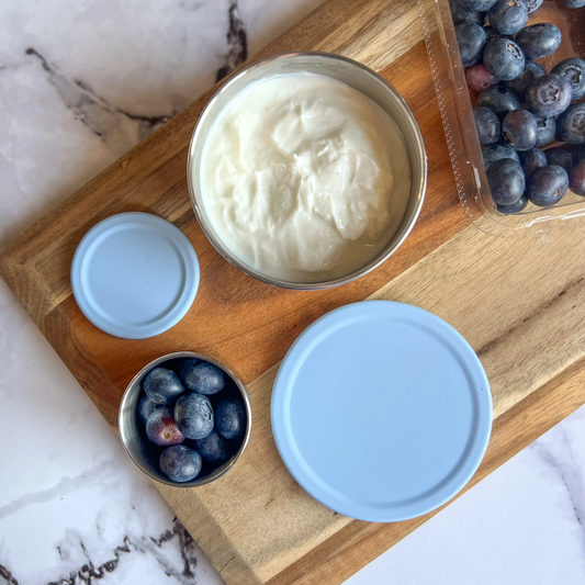 Stainless Steel Snack Pots Blueberry
