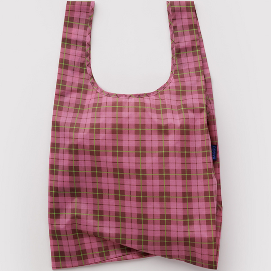 Standard Baggu Azalea Pink Tartan