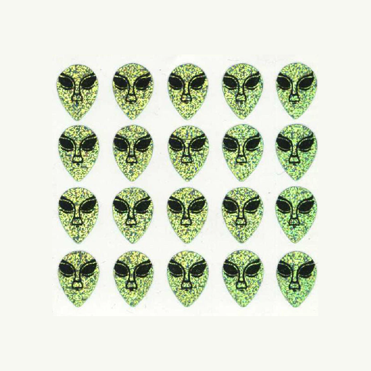 Alien Prismatic Stickers Off The Roll