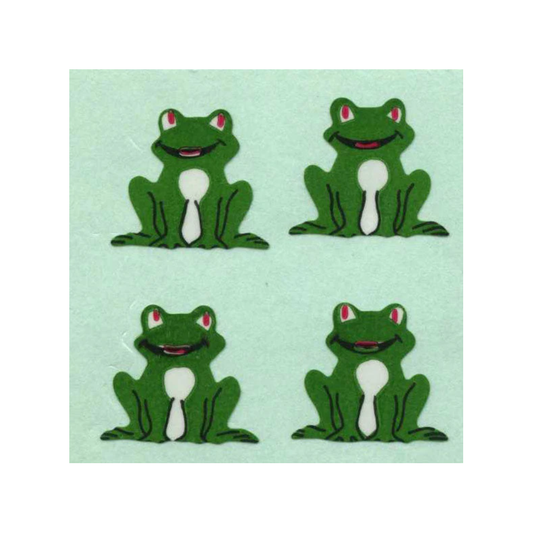 Frogs Sitting Paper Stickers Off The Roll