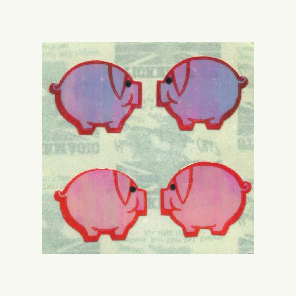 Pigs Pearlie Stickers Off The Roll