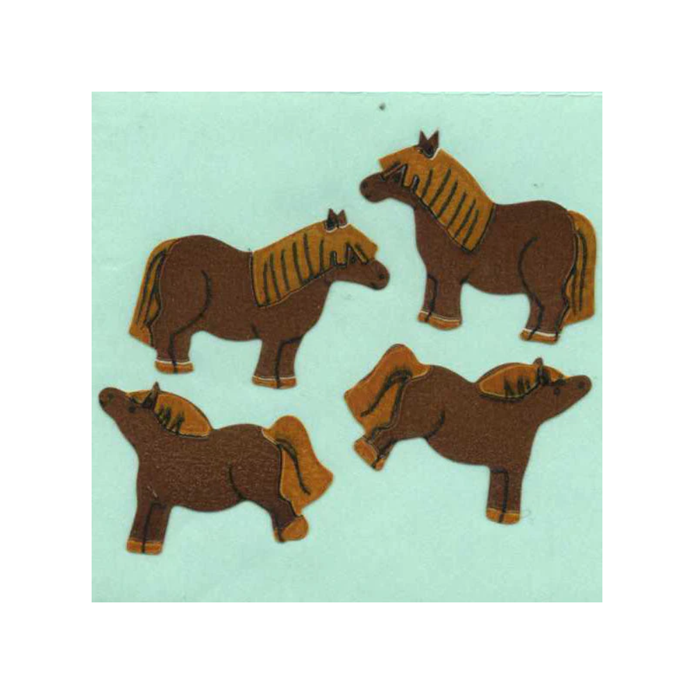 Ponies Paper Stickers Off The Roll