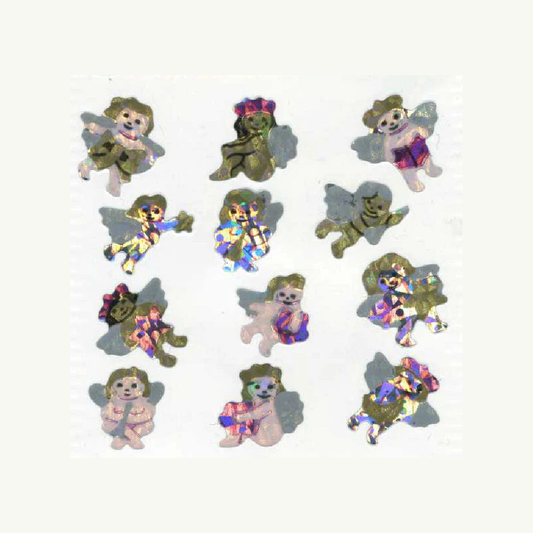 Cherub Angels Prismatic Stickers Off The Roll