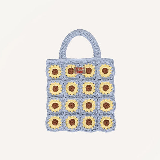 Crochet Bag Flower Willow Basket
