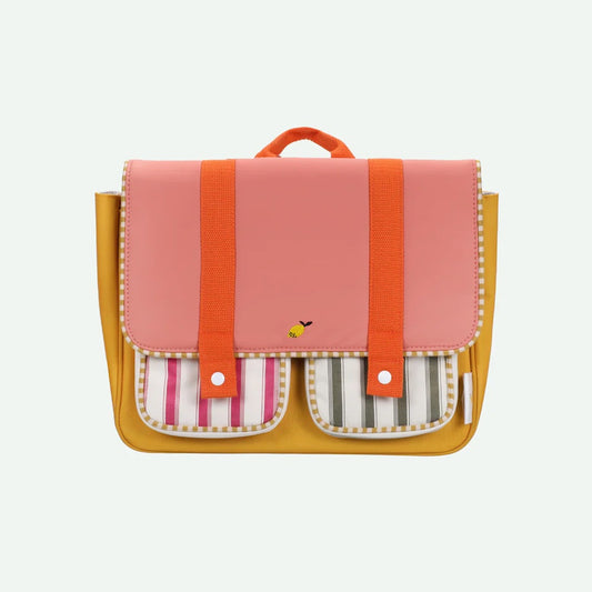 Schoolbag Wonders Coral Pink + Submarine Yellow