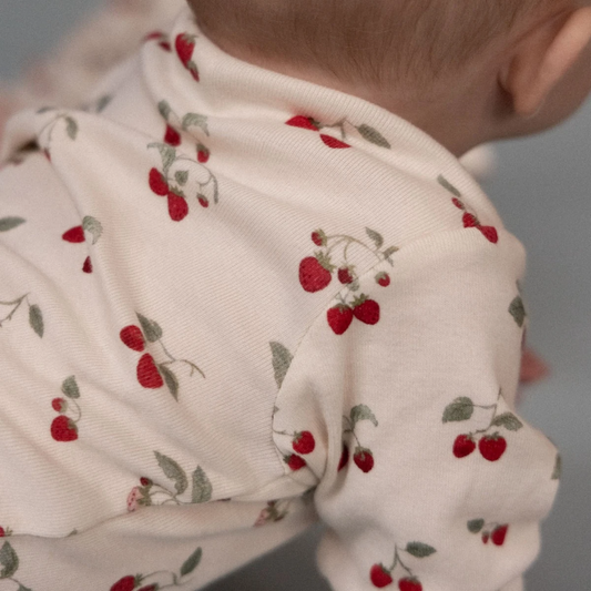 Long Sleeve Bodysuit Strawberry Blush