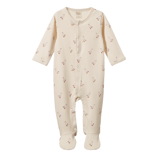 Stretch And Grow Suit Goosey Print