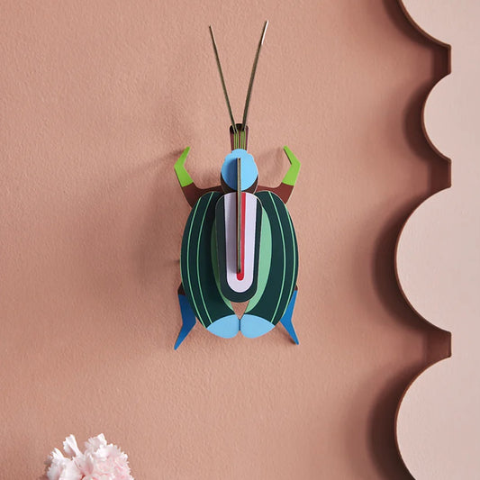 Wall Art Green Fig Beetle B7