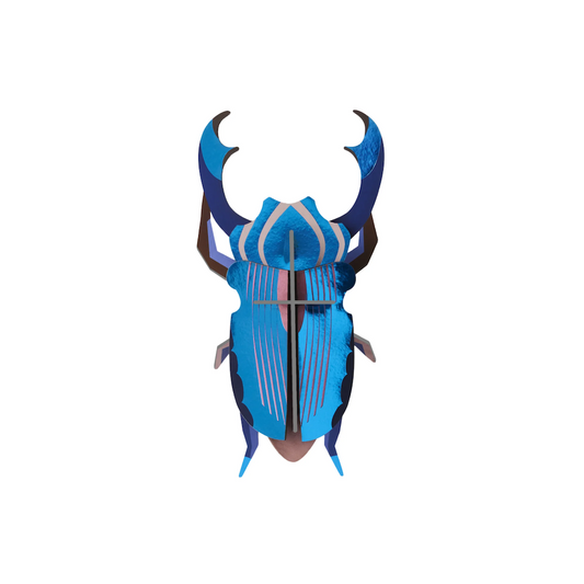 Wall Art Beetles B6 Azure Stag Beetle